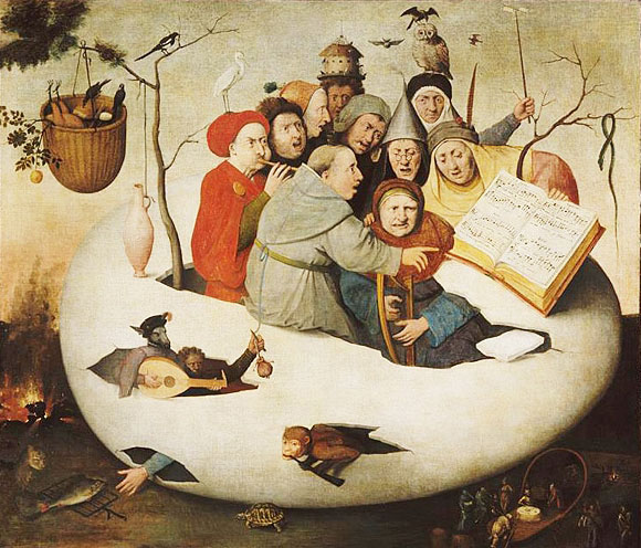 'Concert in the Egg' painting by Hieronymus Bosc'